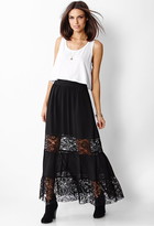 Thumbnail for your product : Forever 21 Lady Lace Maxi Skirt