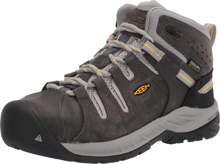 Keen womens Flint 2 Mid Steel Toe Waterproof Work Construction Boot ...