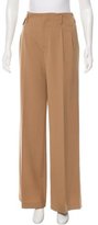 Thumbnail for your product : Nili Lotan Twill Wide-Leg Pants w/ Tags
