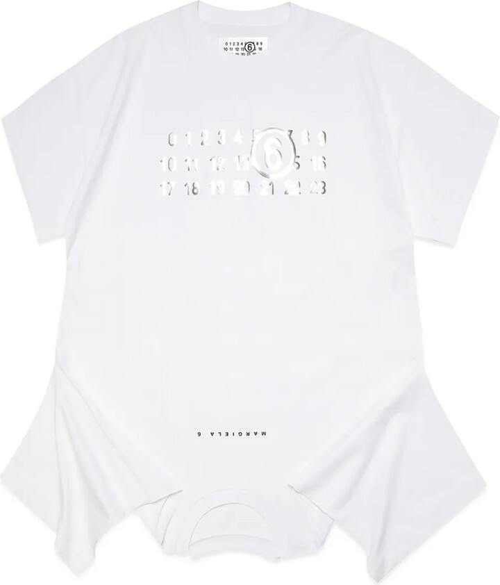 MM6 MAISON MARGIELA Kids Upside-Down Cotton Dress