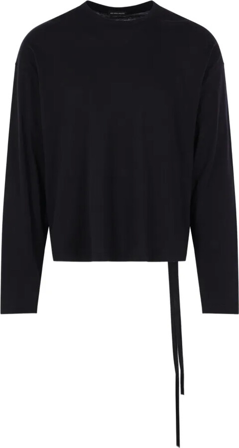 Ann Demeulemeester tie-detail T-shirt