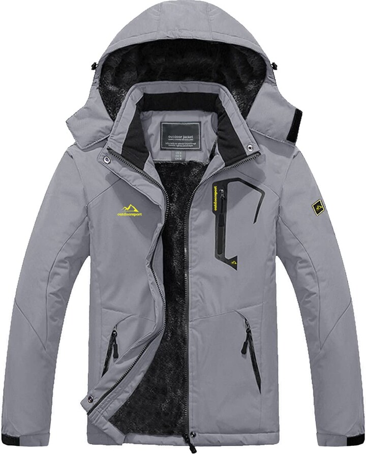 TACVASEN Men's Jacket Waterproof Fleece Casual Winter Jacket - ShopStyle