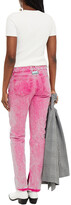 Thumbnail for your product : Ganni Tie-dyed High-rise Straight-leg Jeans