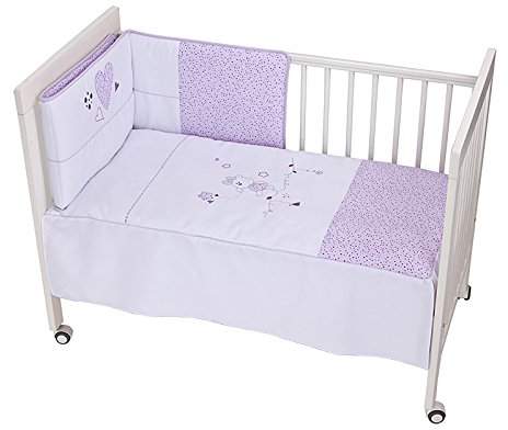 lilac cot bedding