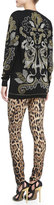 Thumbnail for your product : Roberto Cavalli Stretch Leopard-Print Leggings
