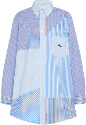 Etro Women's Cotton Patchwork Shirt - Stripe - Moda Operandi
