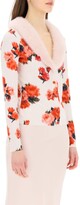 Thumbnail for your product : Blumarine PRINTED CARDIGAN WITH MINK COLLAR M Pink,Red,Black