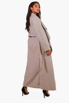Thumbnail for your product : boohoo Maxi Waterfall Belted Coat