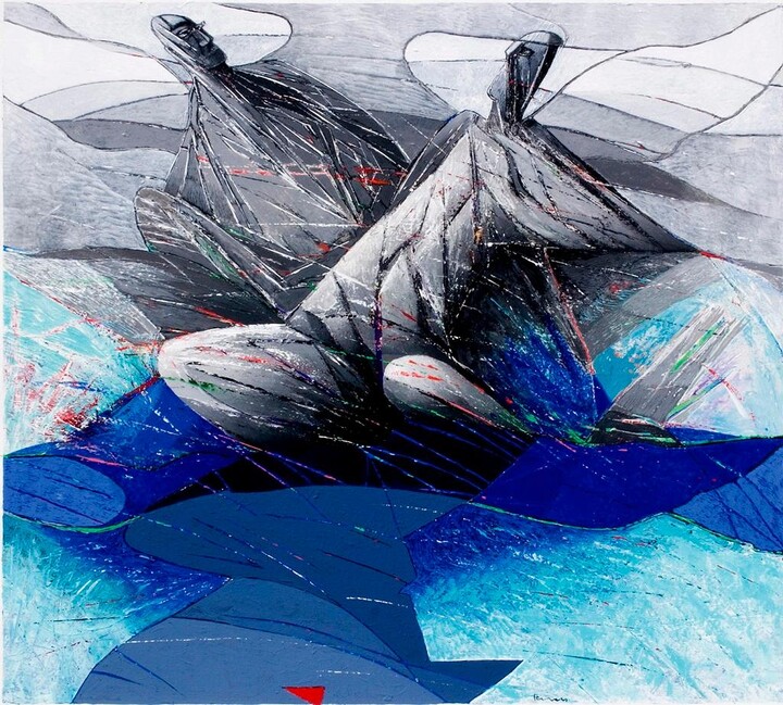 Franco Ferrari Franco Ferrari, The Other by Itself - Painting by 2000s, 2000s