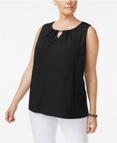 Thumbnail for your product : Charter Club Plus Size Keyhole Tank, Created for Macy's