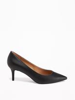 Thumbnail for your product : Old Navy Faux-Leather Mid-Heel Pumps for Women