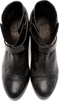 Thumbnail for your product : Rag and Bone 3856 Rag & Bone Black Wraparound Strap Harrow Boots