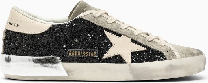 Golden Goose Black rhinestone Super-Star trainer - ShopStyle