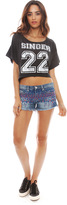 Thumbnail for your product : Singer22 Local Celebrity Cropped Tee