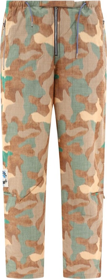 Acne Studios Camouflage Detailed Zipped Trousers