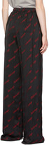 Thumbnail for your product : Balenciaga Black & Red Logo Lounge Pants