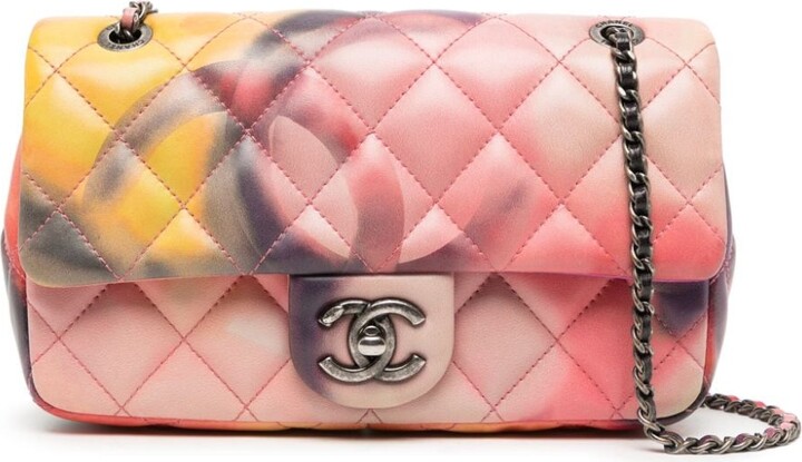 Chanel Pre Owned small Flower Power Classic Flap shoulder bag - ShopStyle