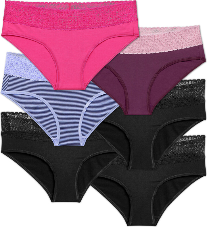 Bombas Women's Cotton Modal Blend Lace Hipster - Plus Size