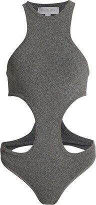 Michael Kors Collection Cut-Out Cashmere Bodysuit - ShopStyle Tops