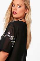 Thumbnail for your product : boohoo Plus Sequin Shell Top