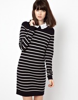 Thumbnail for your product : Jaeger Boutique by Breton Dress with Broderie Collar