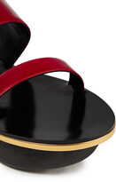 Thumbnail for your product : Marni Glossed-leather Platform Sandals
