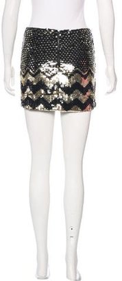Alice + Olivia Embellished Mini Skirt
