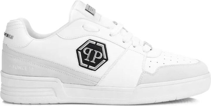 Philipp Plein P-Force 78 logo-plaque leather sneakers