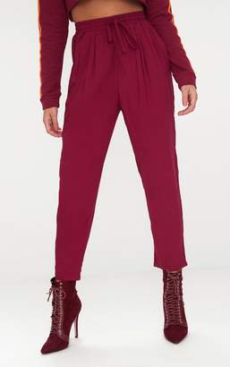 PrettyLittleThing Red Casual Trousers