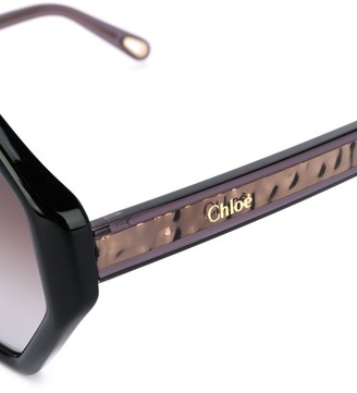 Chloé Willow geometric-frame sunglasses