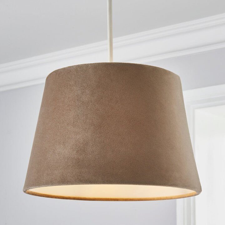 Dunelm Clara 27cm Tapered Lamp Shade Brown ShopStyle