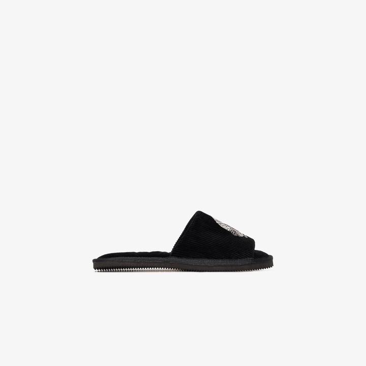 Desmond Dempsey Black Sansindo Tiger Embroidery Slippers Shopstyle Shoes As we slip steadily into winter, our new slippers are here to keep your toes toasty. shopstyle