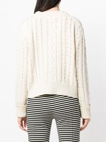 Thumbnail for your product : Chanel Pre Owned Cable Knit Buttoned Cardigan