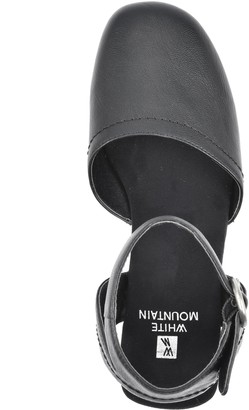 white mountain tuition platform clogs