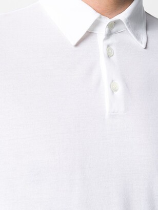 Zanone Point-Collar Long Sleeved Polo Shirt
