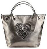 Thumbnail for your product : Betsey Johnson Heart Attack Studded Tote