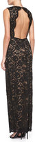 Thumbnail for your product : Laundry by Shelli Segal Sleeveless Open-Back Lace Gown