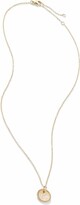 Thumbnail for your product : David Yurman 18kt yellow gold K Initial Charm diamond necklace