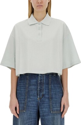 【BOTTEGA VENETA】Light cotton cropped short-sleeved Tshirt BOTTEGA VENETA】Light cotton cropped short-sleeved Tshirt
