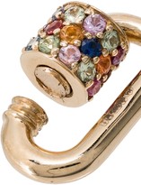 Thumbnail for your product : Marla Aaron 14kt Yellow Gold And Sapphire Chubby Baby Lock Charm