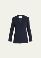 Thumbnail for your product : Lafayette 148 New York V-Neck Hook-Front Blazer