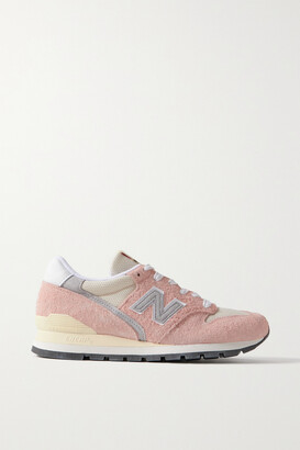 NEW BALANCE: sneakers in mesh leather and suede - Pink