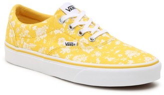 yellow and white vans womens