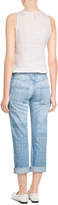 Thumbnail for your product : Current/Elliott Printed Cropped Jeans