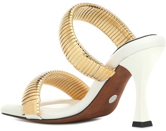 Proenza Schouler Metal and leather sandals