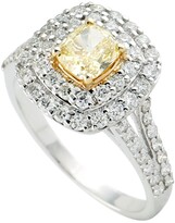 Thumbnail for your product : Artisan 18k Solid White Gold Pave Diamond Designer Ring Women's Jewelry