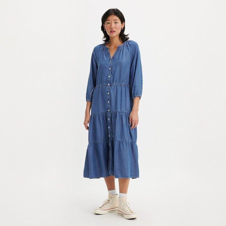 Levi's Denim Midi Dress - ShopStyle