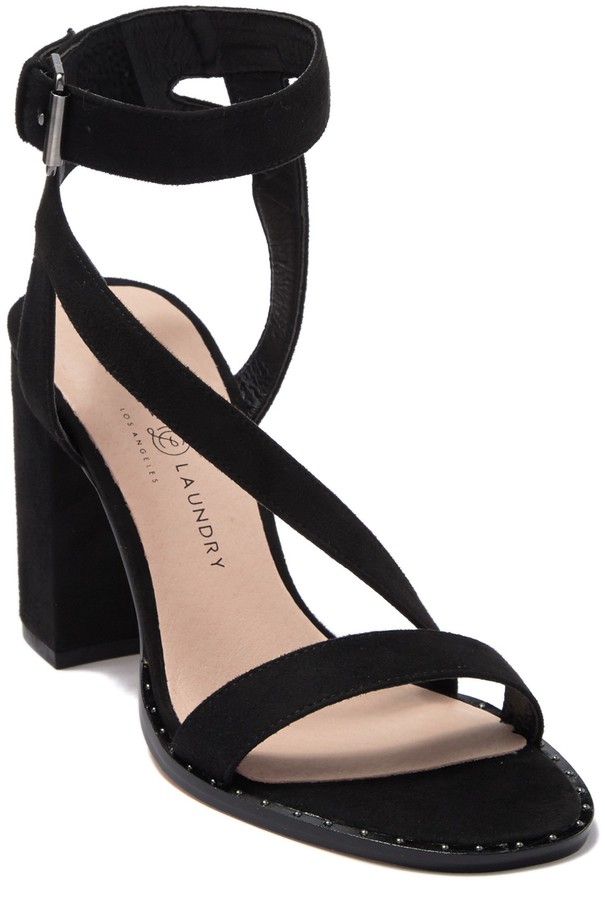 slim block heel sandals