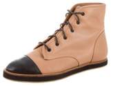 Thumbnail for your product : Loeffler Randall Lace-Up Cap-Toe Boots