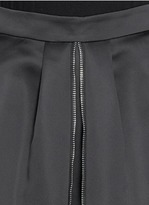 Thumbnail for your product : Nobrand Mock zip pleat duchesse satin skirt